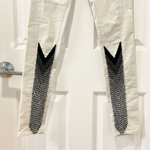 Rag & Bone for Intermix Skinny Jeans with Woven Arrow Pattern Size 24 - Picture 4 of 9